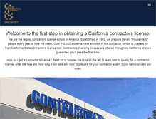 Tablet Screenshot of contractorschool.com